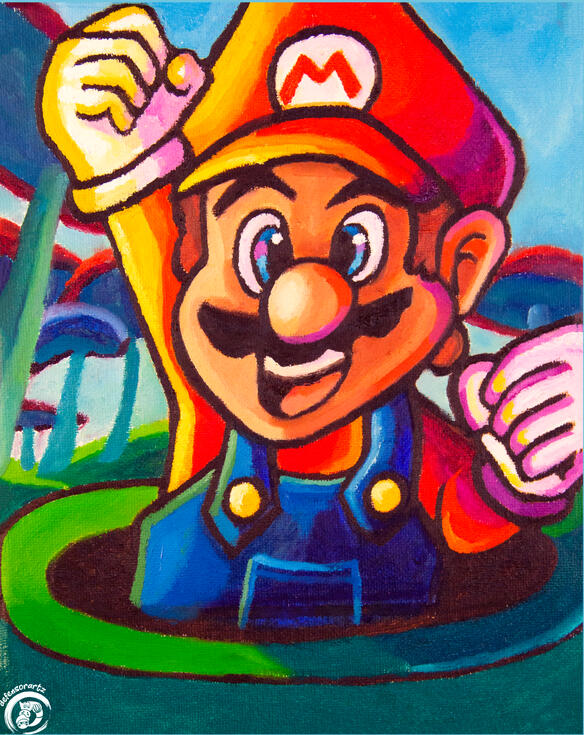 Super Mario 8x10