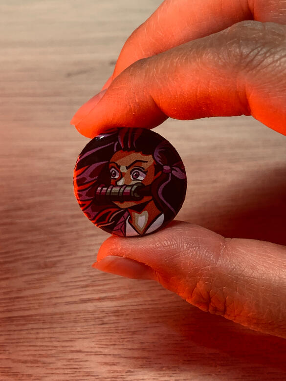 Nezuko Button Nezuko Button